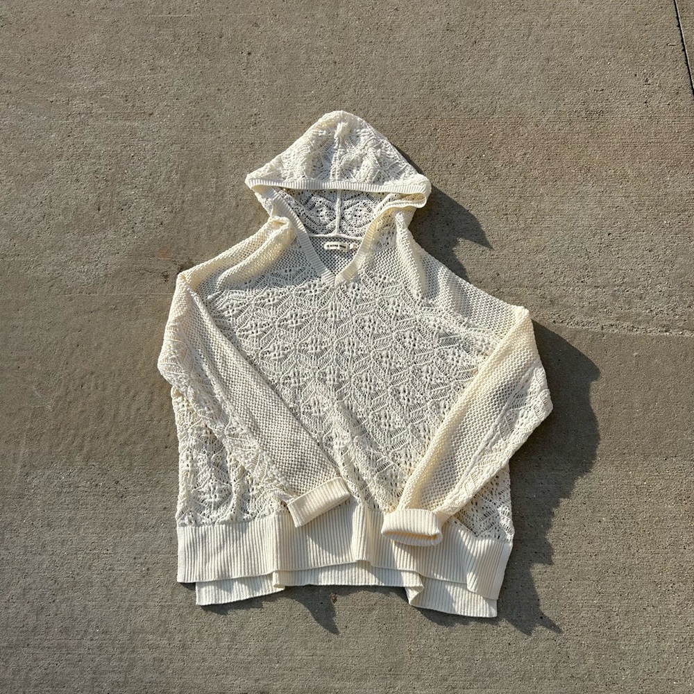 The Normal Brand Cream Hooded Sweater
